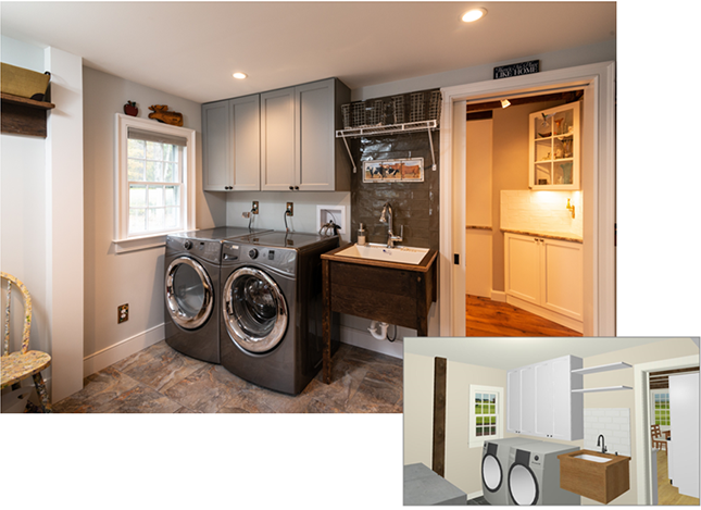 laundry room Remodel in Litchfield County CT | HVP | 860.592.0500